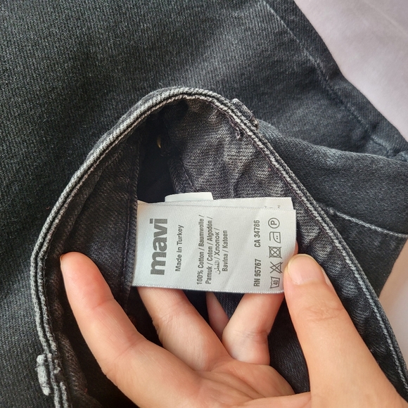 Black Mavi Balloon Jeans/High Waist - Picture 2 of 5